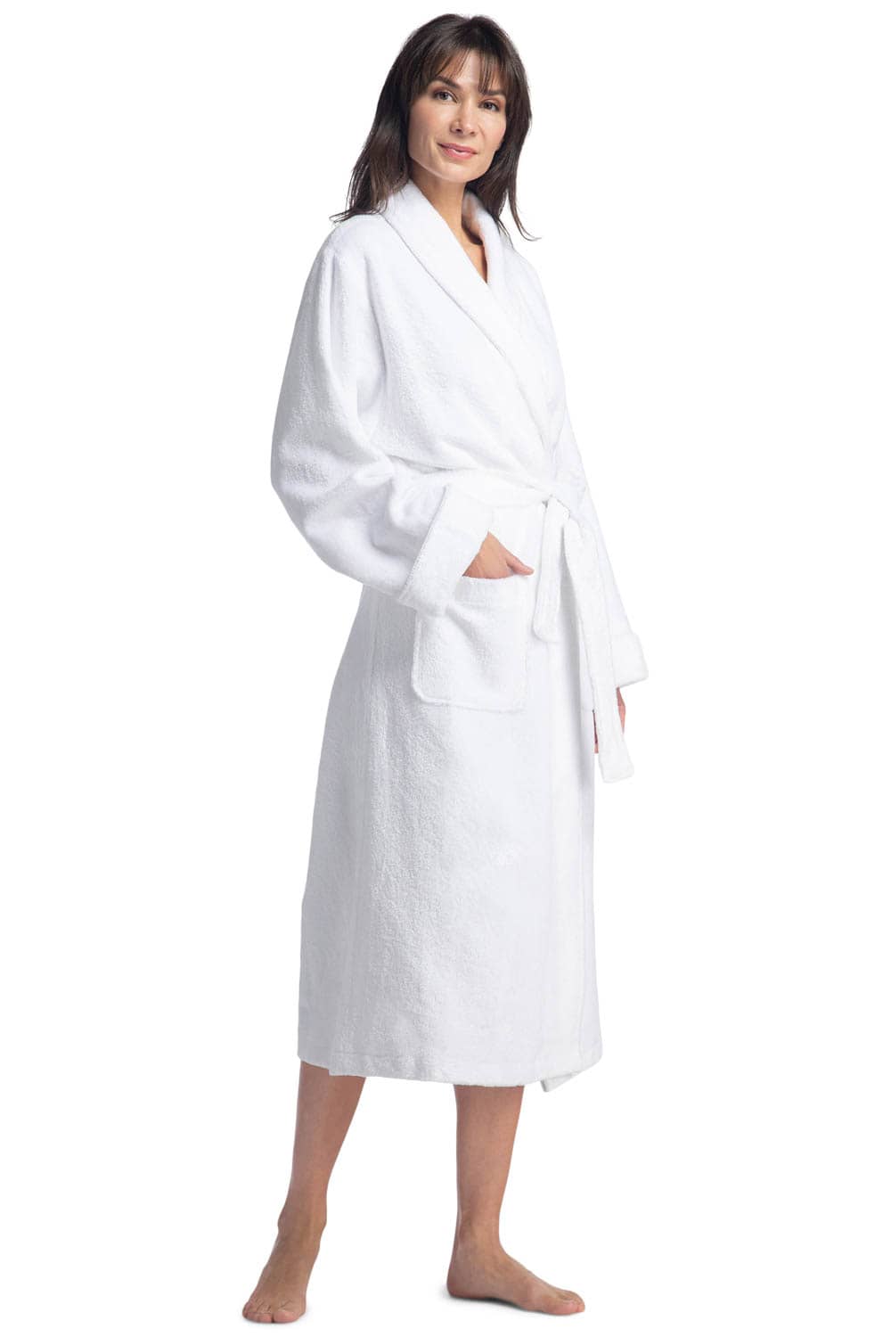 Women&#39;s Premier Turkish-Style Full Length Terry Cloth Spa Robe Womens&gt;Spa&gt;Robe Fishers Finery 