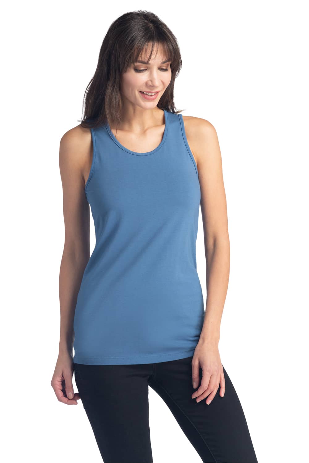 Women's Essential EcoFabric™ Tank Top Womens>Casual>Top Fishers Finery Moonlight Blue Small 