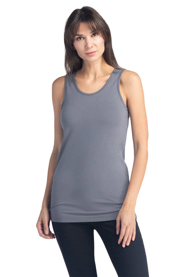 Women's Essential EcoFabric™ Tank Top Womens>Casual>Top Fishers Finery Slate Large 