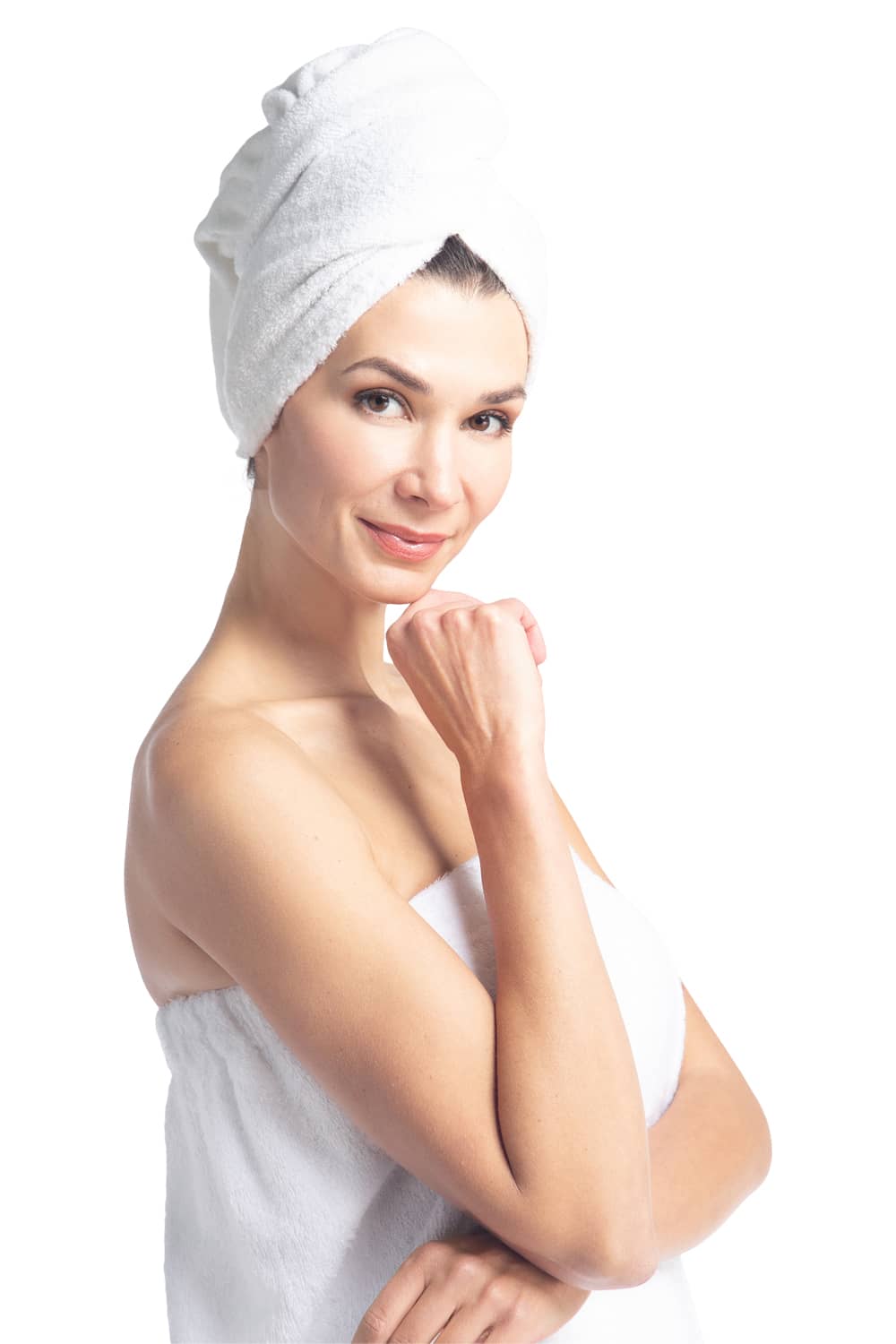 Women's Terry Cloth Spa Package - Body Wrap and Hair Towel Womens>Spa>Set Fishers Finery 