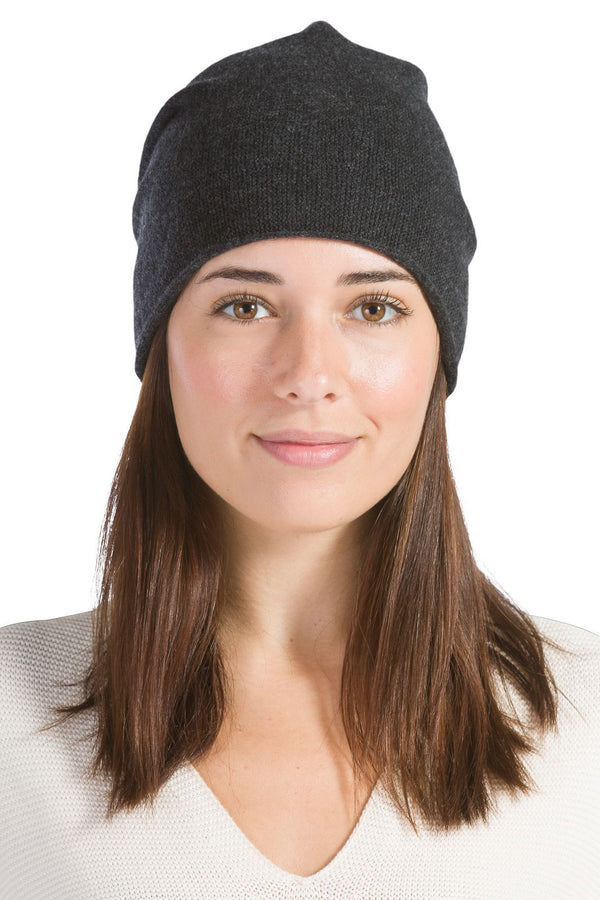 Women's 100% Cashmere Slouchy Beanie Hat Womens>Accessories>Hat Fishers Finery 