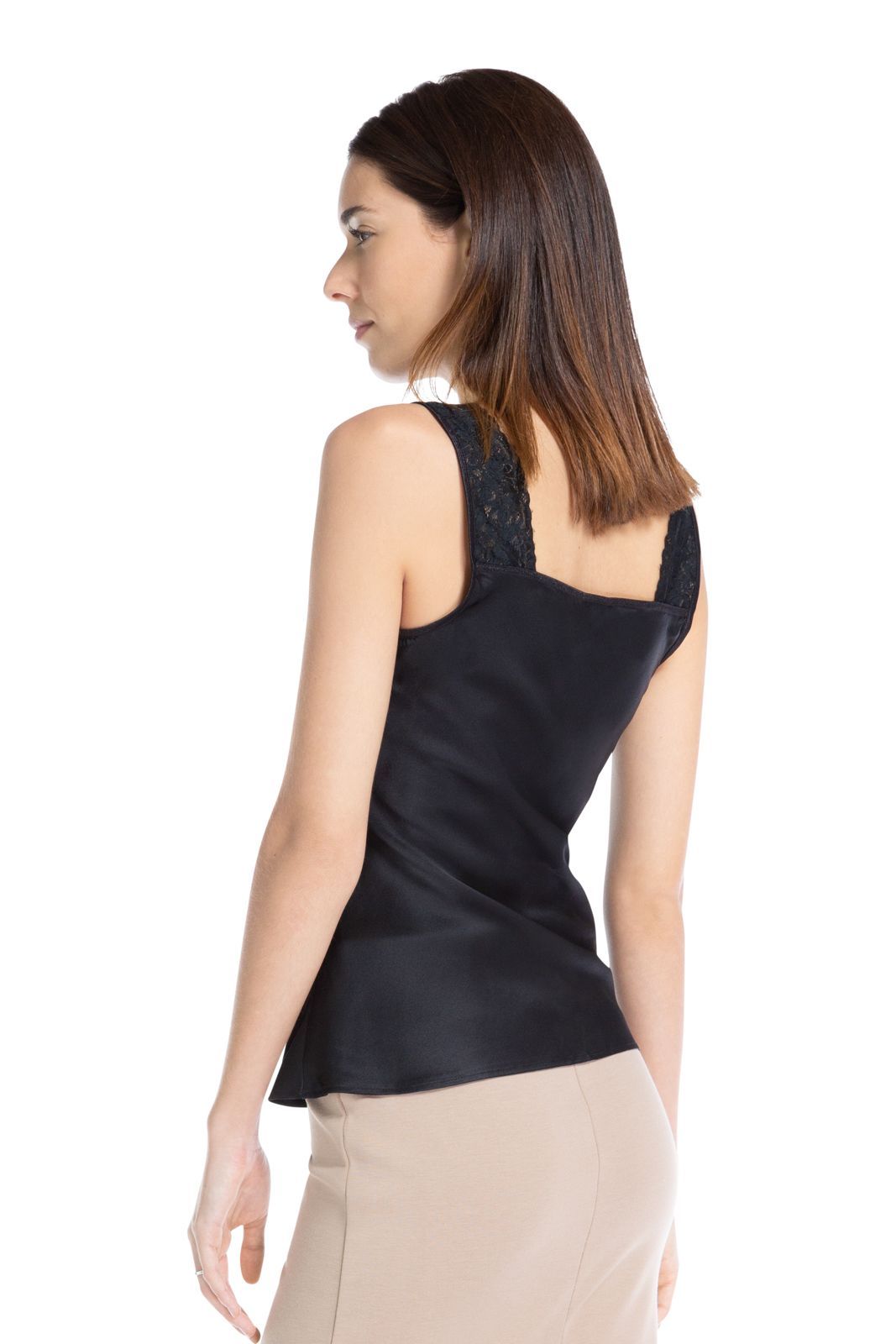 Women's 100% Pure Mulberry Silk Camisole with Lace Detail Womens>Casual>Top Fishers Finery 