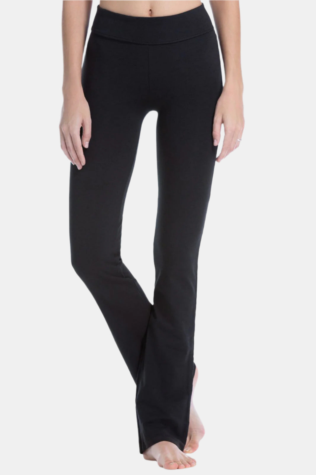 Women's EcoFabric™ Bootcut Yoga Pant Womens>Activewear>Yoga Pants Fishers Finery Black Large Regular