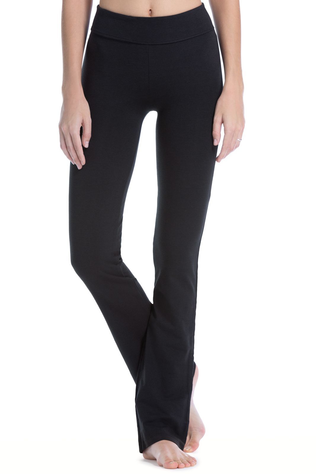 Women's EcoFabric™ Bootcut Yoga Pant Womens>Activewear>Yoga Pants Fishers Finery Black Large Regular