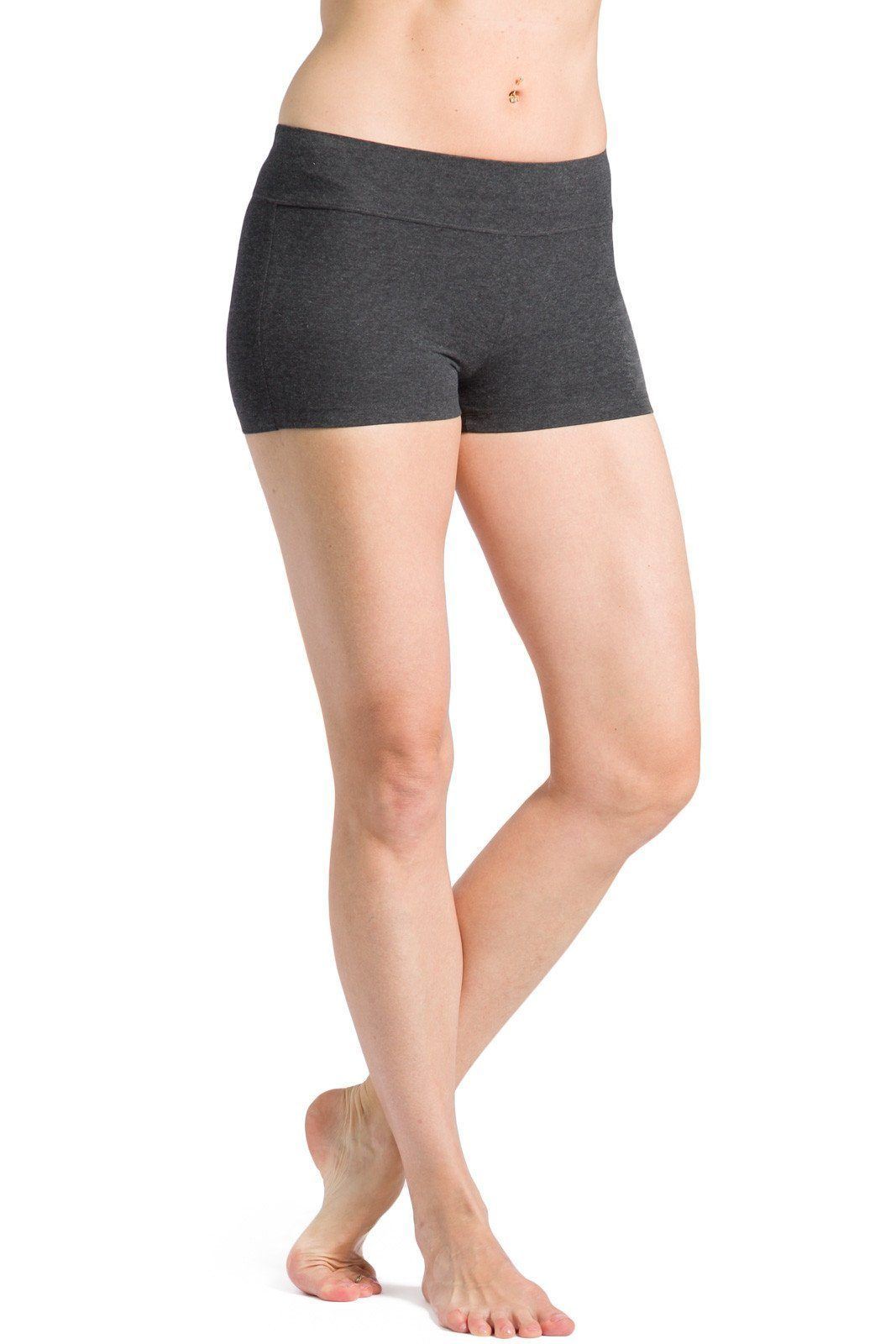 Women's EcoFabric™ 2" Yoga Workout Short Womens>Casual>Leggings Fishers Finery Heather Gray X-Small 