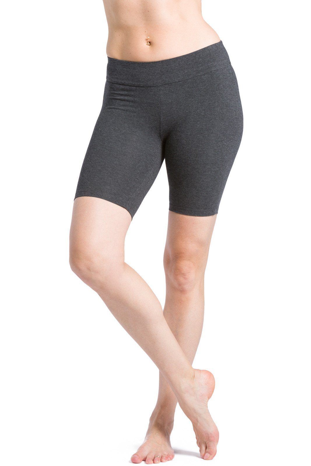 Women's EcoFabric™ 7" Mid-Thigh Yoga Workout Short Womens>Casual>Leggings Fishers Finery 