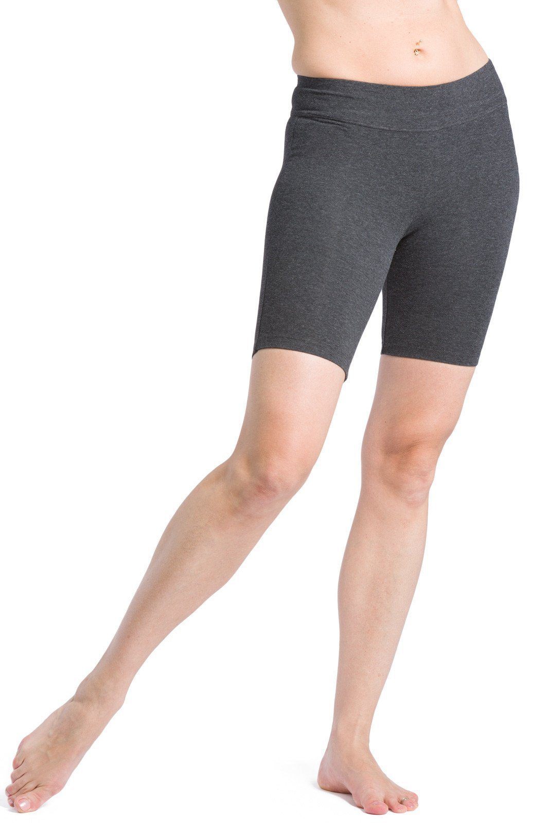 Women's EcoFabric™ 7" Mid-Thigh Yoga Workout Short Womens>Casual>Leggings Fishers Finery 