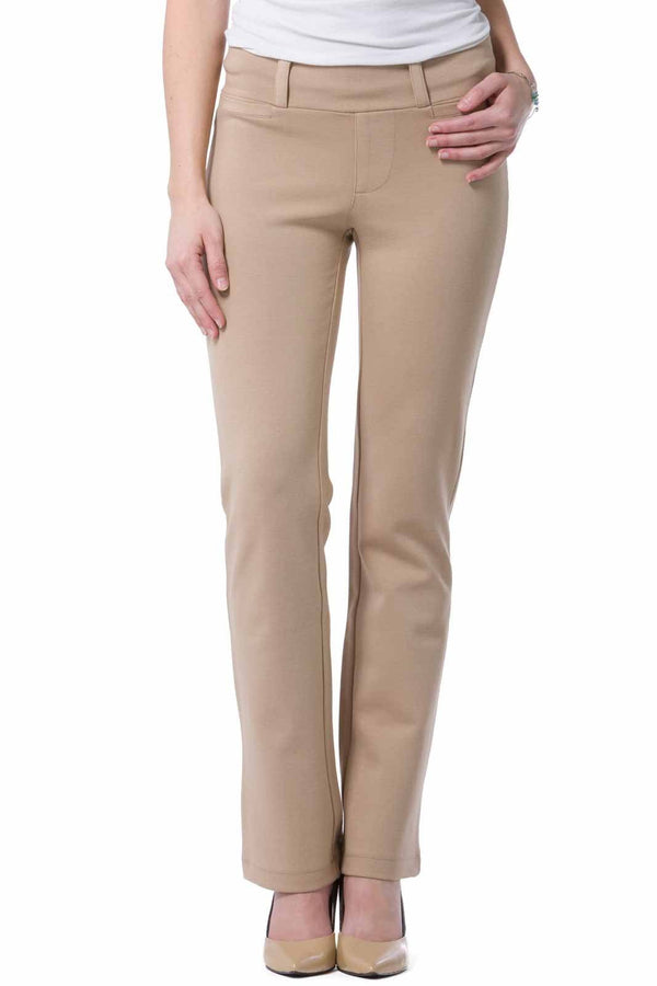 Women's Ponte Knit Pull-On Boot Leg Work Pant Womens>Pants Fishers Finery 