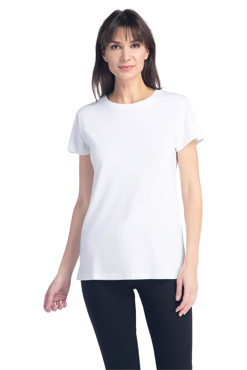 Women&#39;s Classic Fit EcoFabric™ Crew Neck Tee Womens&gt;Casual&gt;Top Fishers Finery Bright White X-Small 