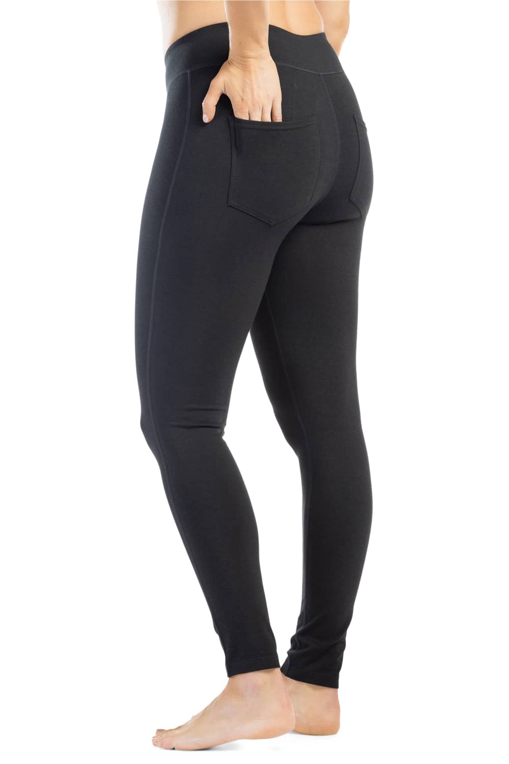 Women's EcoFabric™ Yoga Legging Tight with Back Pockets Womens>Activewear>Yoga Pants Fishers Finery 