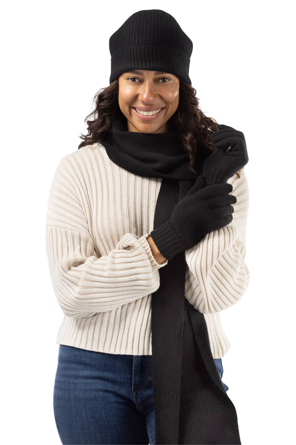 Womens Luxury Glove Scarf Gift Set | Fishers Finery