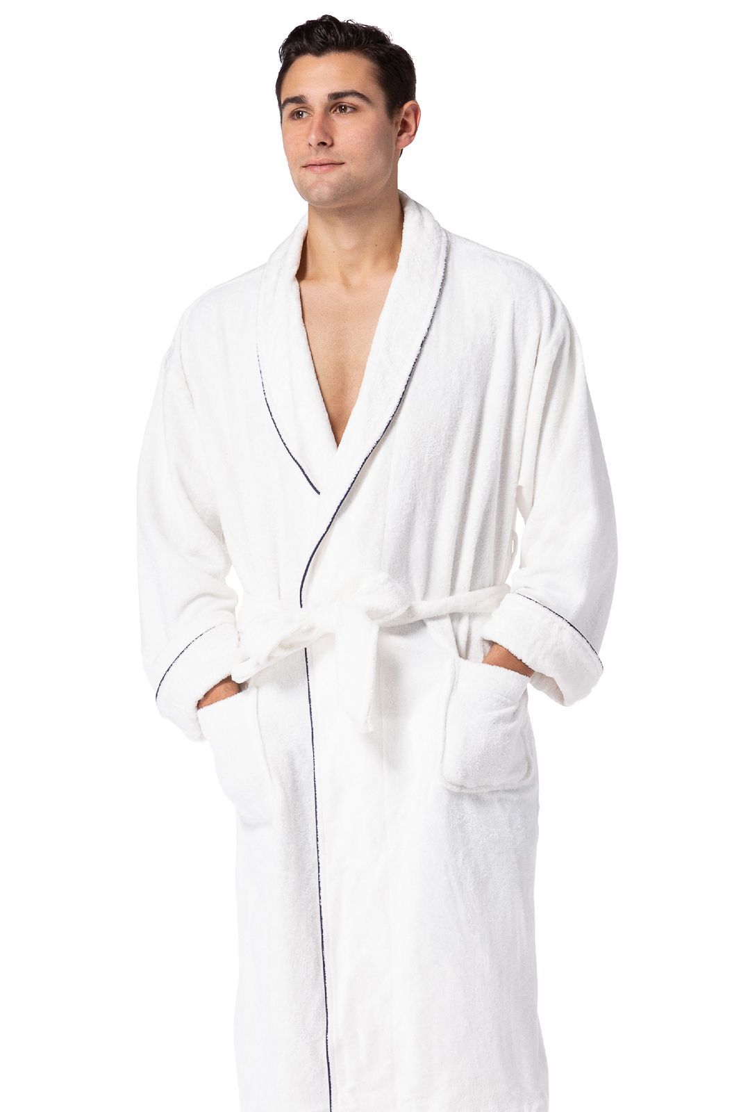 Mens Robes | Mens Luxury Turkish Terry Cloth Spa Robe | Fishers Finery