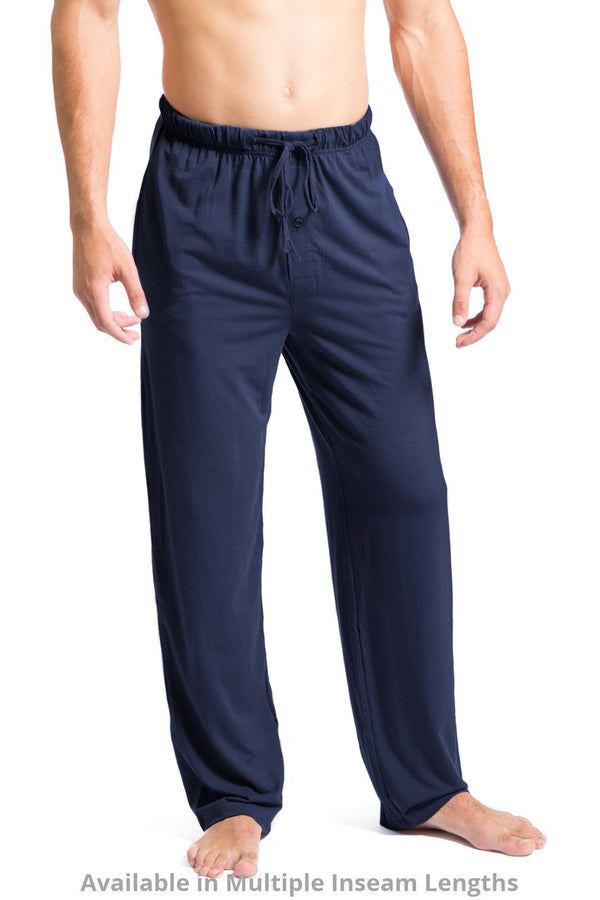 Men's EcoFabric™ Jersey Pajama Pant - All Day Comfort Mens>Sleep and Lounge>Pants Fishers Finery Navy Large Regular