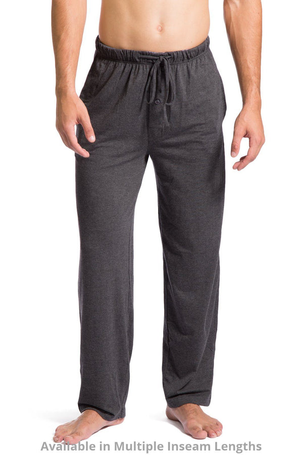 Men's EcoFabric™ Jersey Pajama Pant - All Day Comfort Mens>Sleep and Lounge>Pants Fishers Finery Charcoal Large Regular