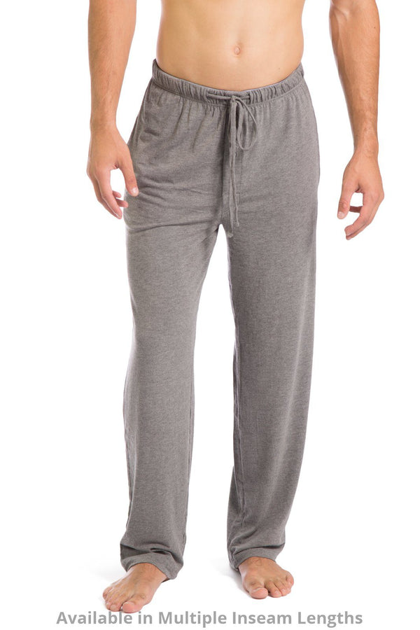 Men's EcoFabric™ Jersey Pajama Pant - All Day Comfort Mens>Sleep and Lounge>Pants Fishers Finery Light Gray Large Regular