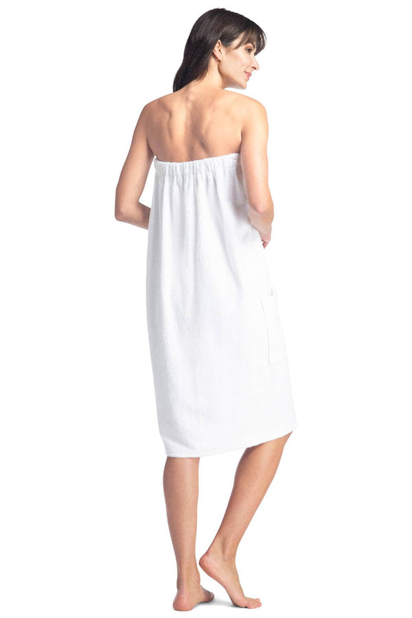 Women's Terry Cloth Spa Package - Body Wrap and Hair Towel | Fishers Finery
