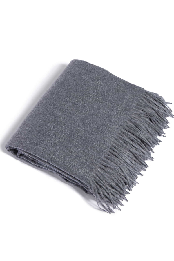 100% Pure Cashmere Fringe Throw Blanket with Gift Box Home>Bedding>Throw Fishers Finery Gray 