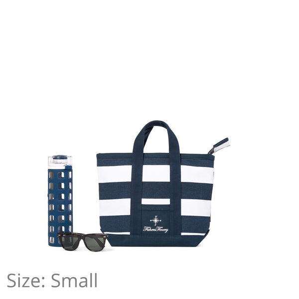 Canvas Travel Tote with Zipper Closure - Multiple Sizes and Colors Home>Luggage Fishers Finery Navy Small 