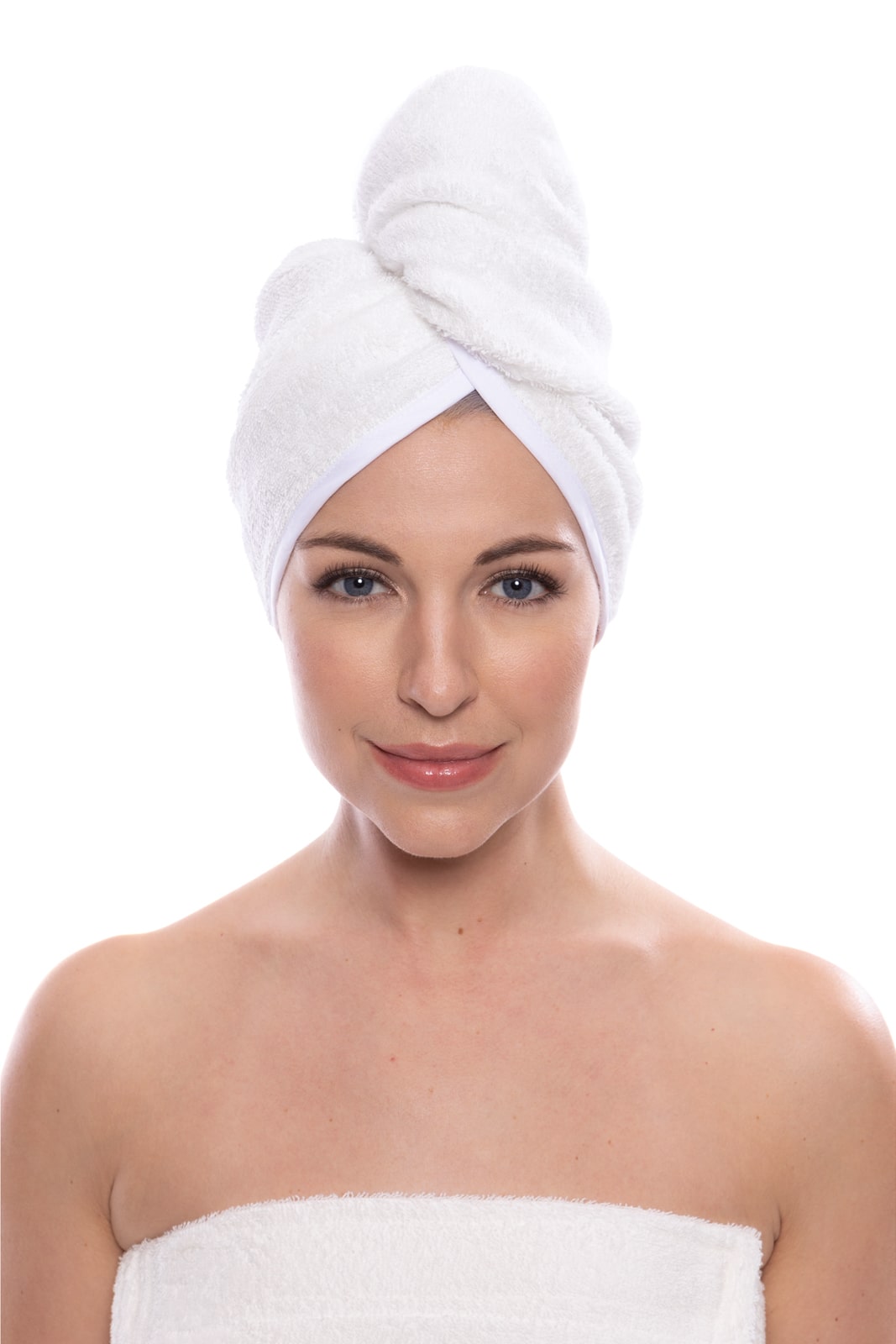 Texere Women's Terry Cloth Hair Towel / Wrap Womens>Spa>Hair Towel Fishers Finery Natural White 