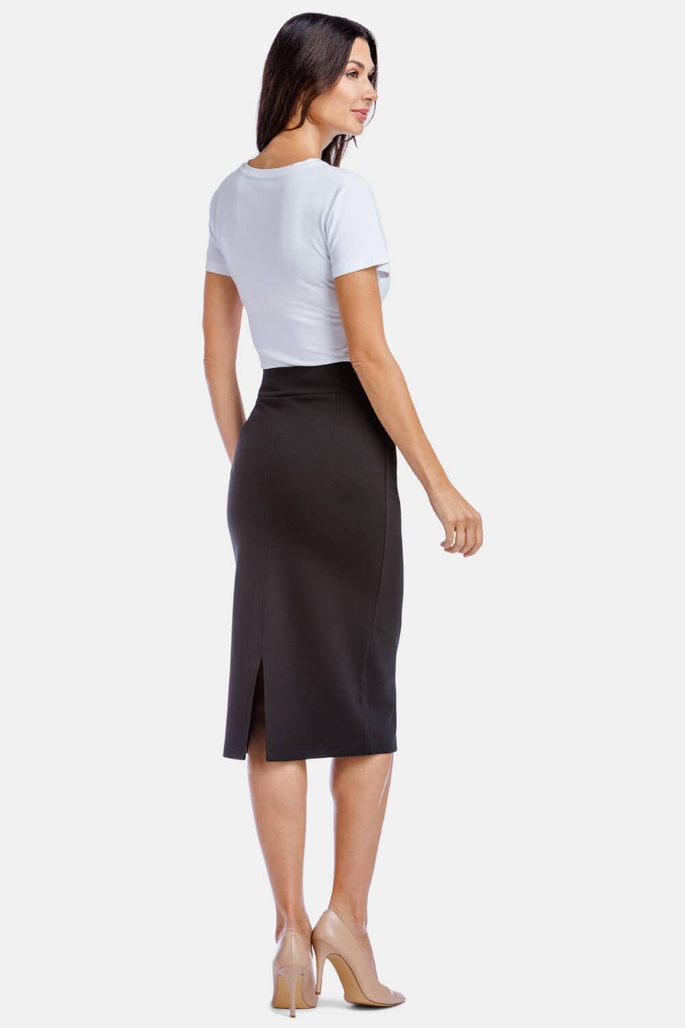 Womens ponte shop knit pencil skirt
