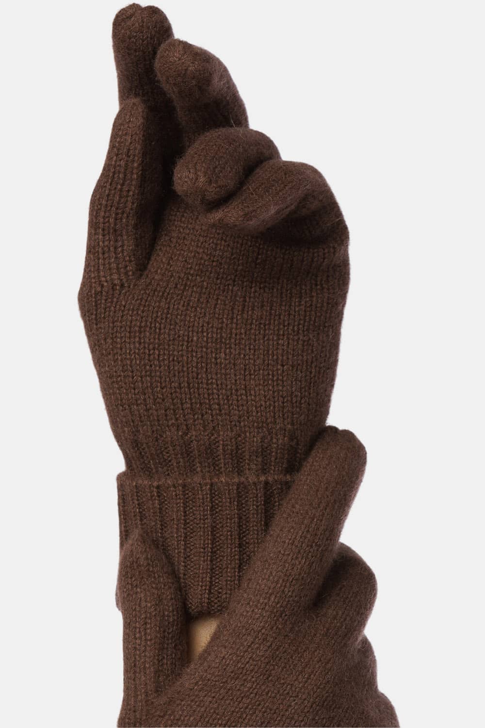 Women's 100% Pure Cashmere Gloves with Ribbed Cuff Womens>Accessories>Gloves Fishers Finery 