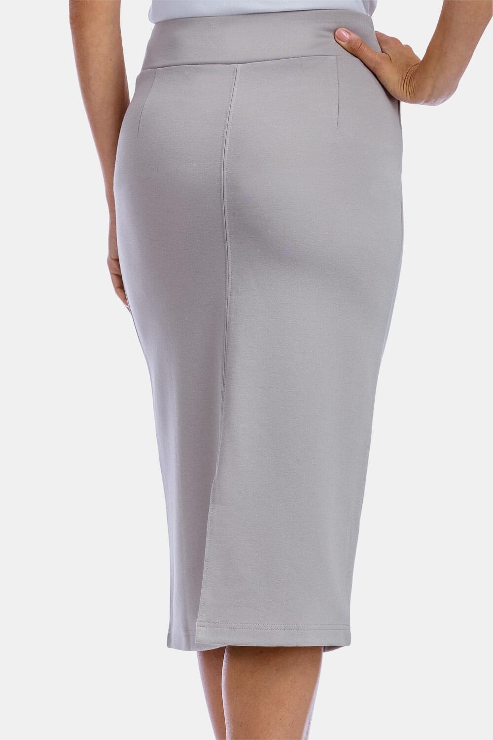 Women's Ponte Knit Midi Length Pencil Skirt Womens>Skirt Fishers Finery 