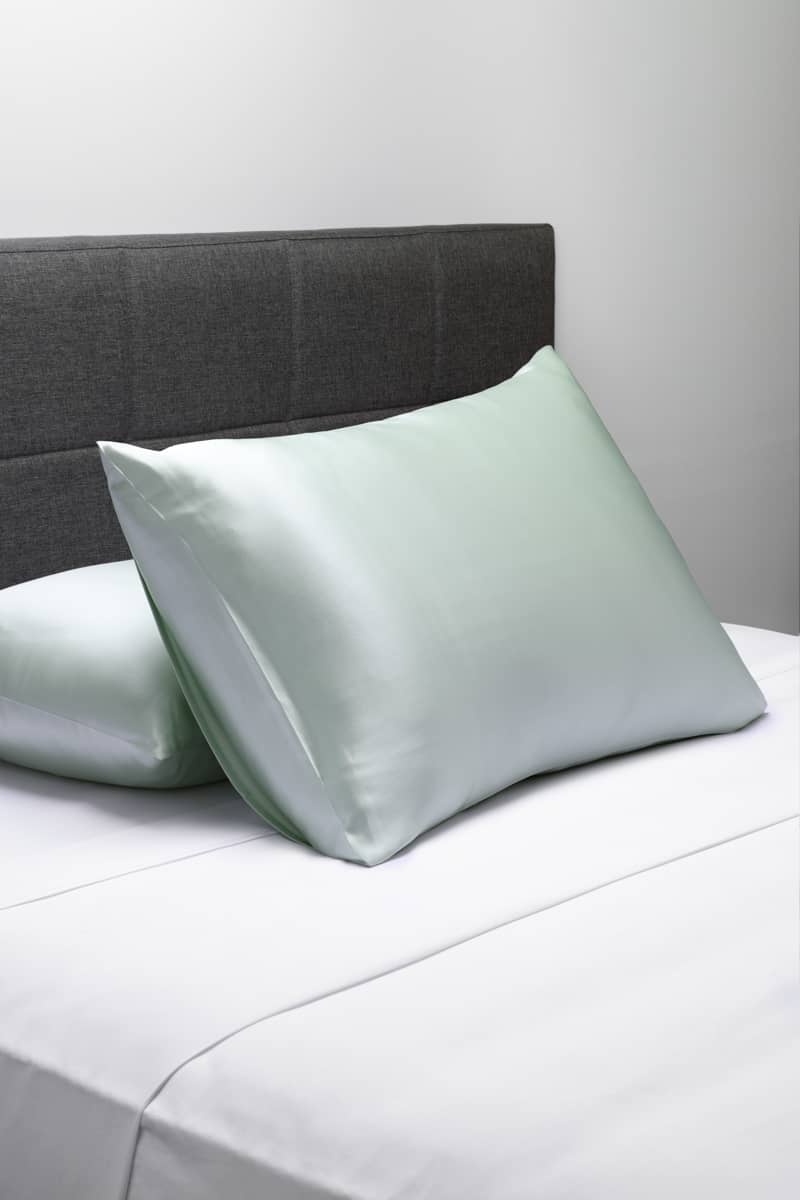 19 Momme 100% Pure Mulberry Silk Pillowcase - Exceptional Value - Good Housekeeping Quality Tested Home>Bedding>Pillowcase Fishers Finery Light Green King 