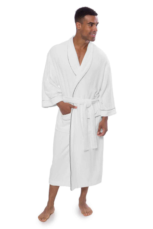 Texere Men's Terry Cloth Bathrobe Mens>Sleepwear>Robe Fishers Finery Natural White S/M 