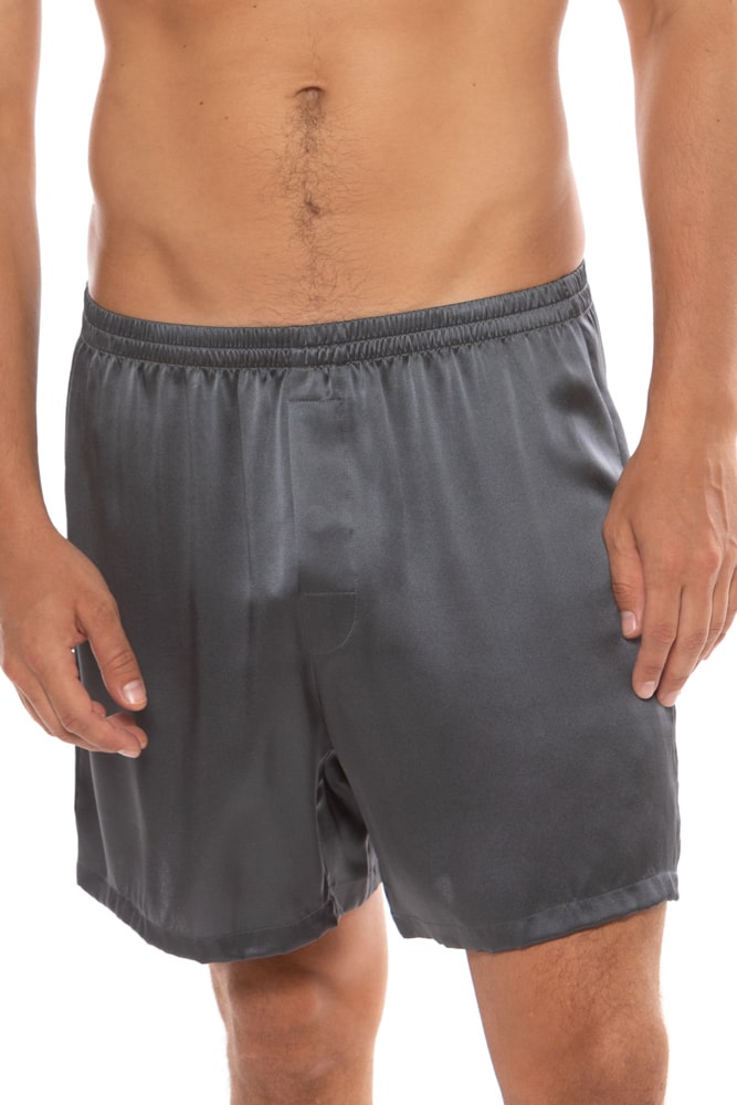 Texere Men's Organic Silk Boxer Fishers Finery Zinc Small 