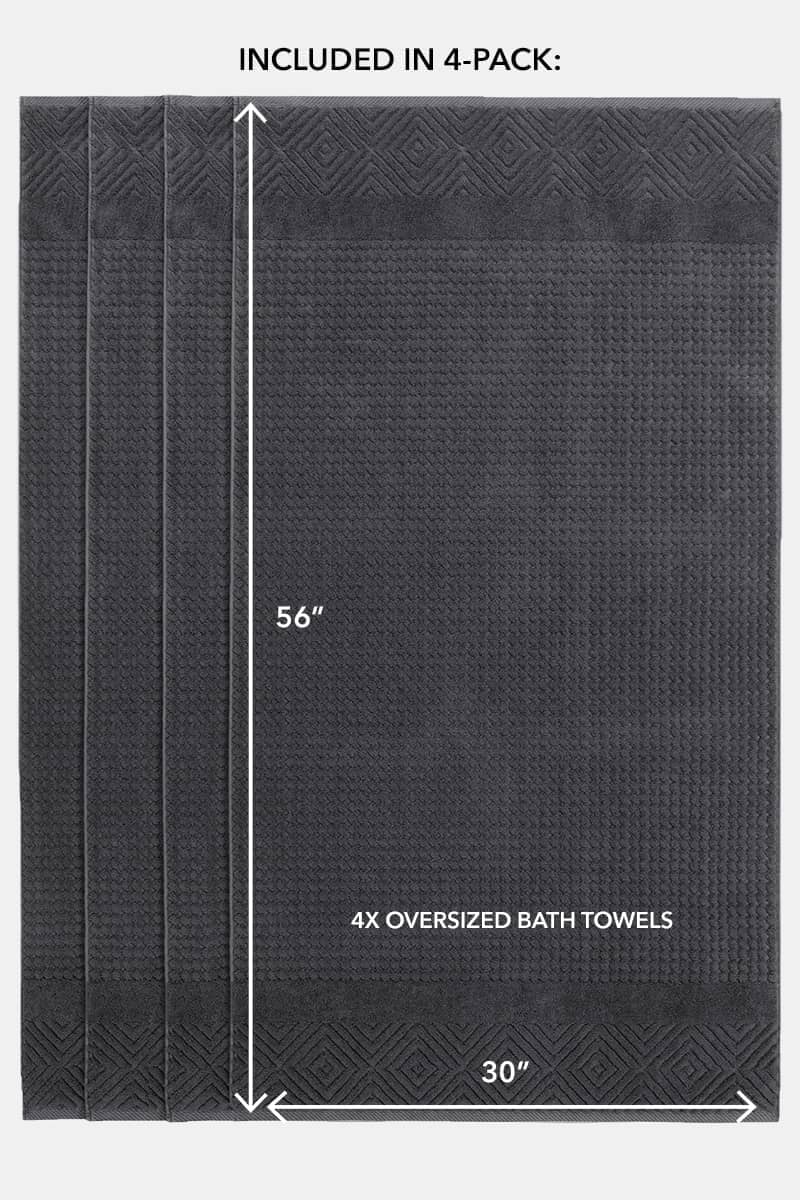 Texere 100% Organic Cotton Diamond Jacquard Towel Set Fishers Finery 