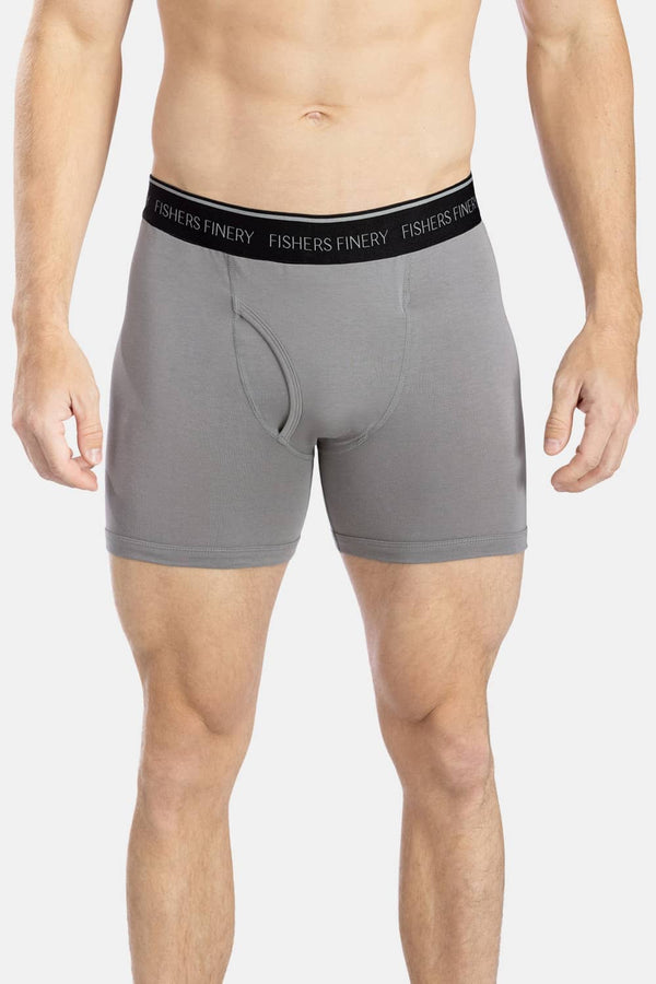 Men's Classic Fit Soft Stretch Boxer Brief - Multi Pack Options Mens>Underwear Fishers Finery 