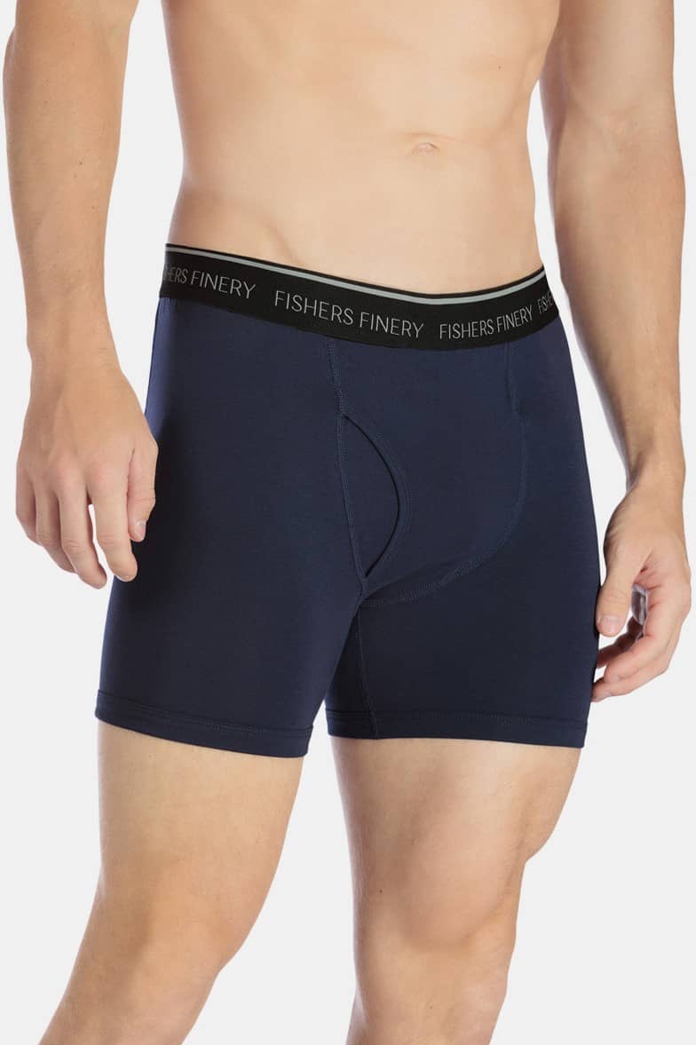 Men's Classic Fit Soft Stretch Boxer Brief - Multi Pack Options Mens>Underwear Fishers Finery 