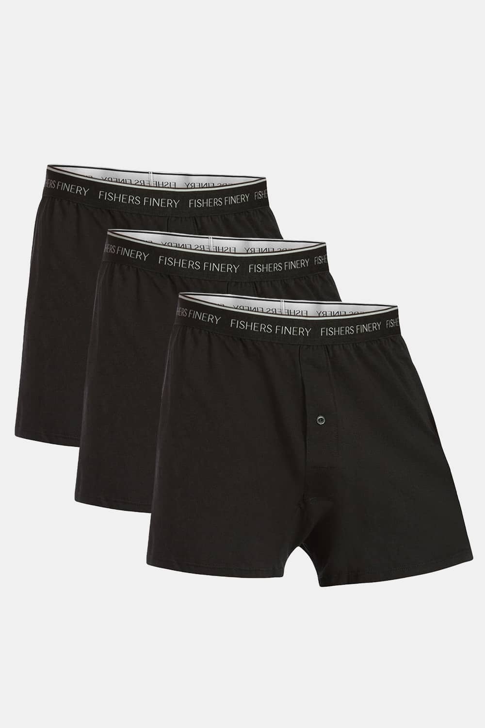Men's Relaxed Fit Soft Knit Boxer - Multi Pack Options Mens>Underwear Fishers Finery Black Small 3 Pack