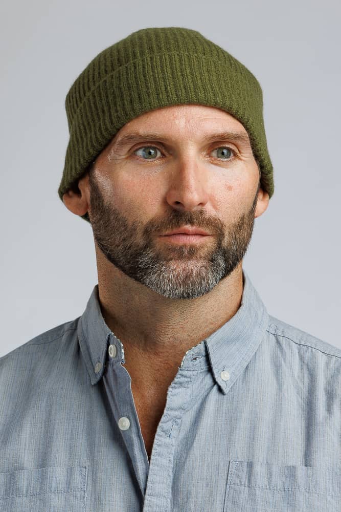 Men's 100% Pure Cashmere Ribbed Hat Mens>Accessories>Hat Fishers Finery 