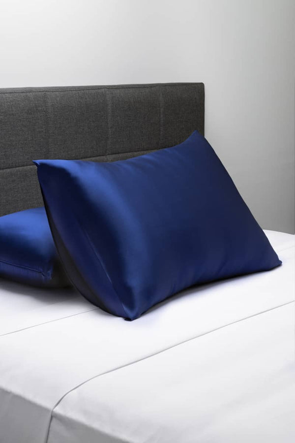 19 Momme 100% Pure Mulberry Silk Pillowcase - Exceptional Value - Good Housekeeping Quality Tested Home>Bedding>Pillowcase Fishers Finery Navy Queen 