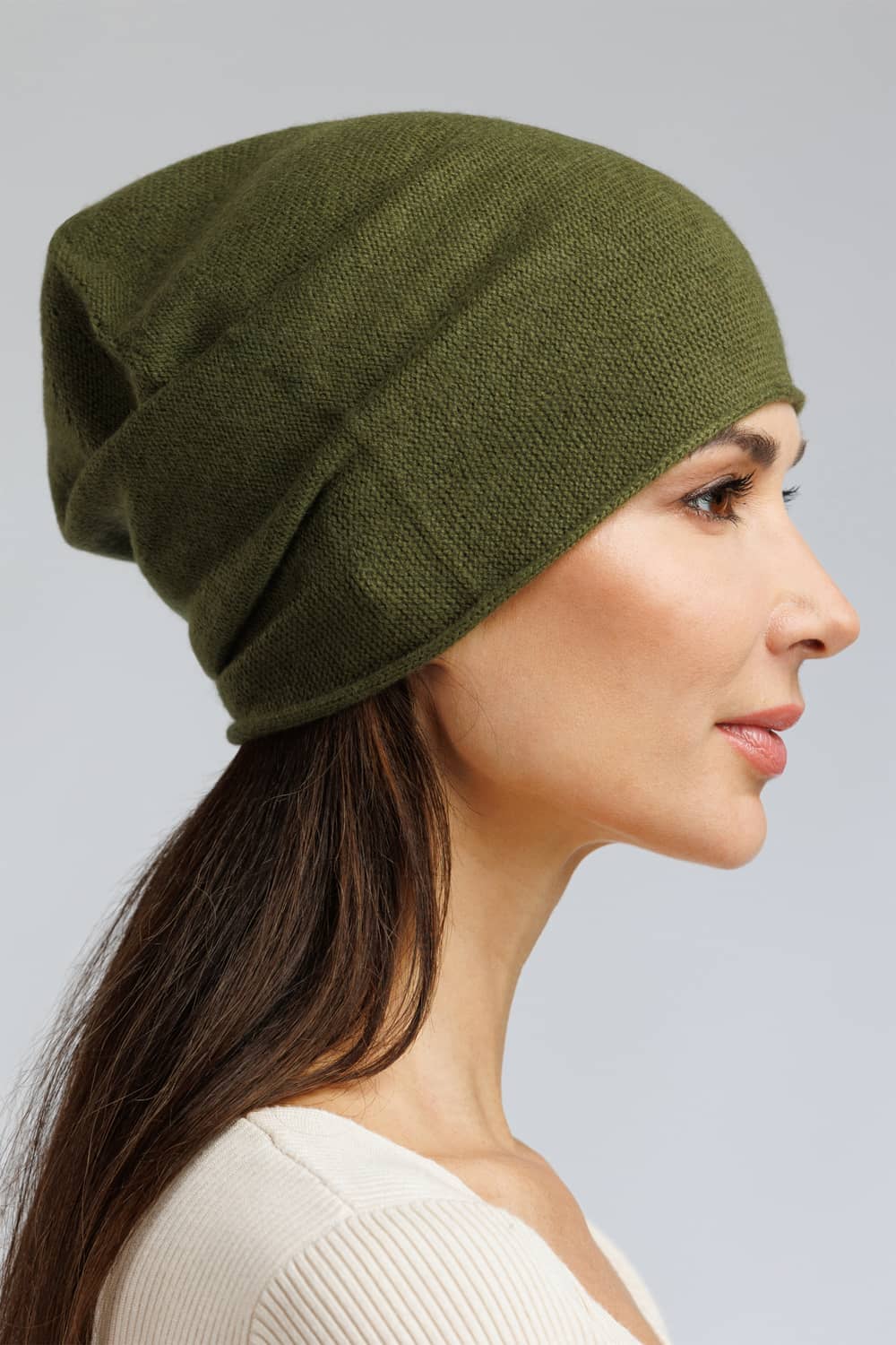 Women's 100% Cashmere Slouchy Beanie Hat Womens>Accessories>Hat Fishers Finery 