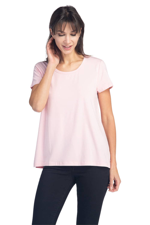 Women's Relaxed EcoFabric™ Scoop Neck Tee Womens>Casual>Top Fishers Finery Heavenly Pink X-Small 