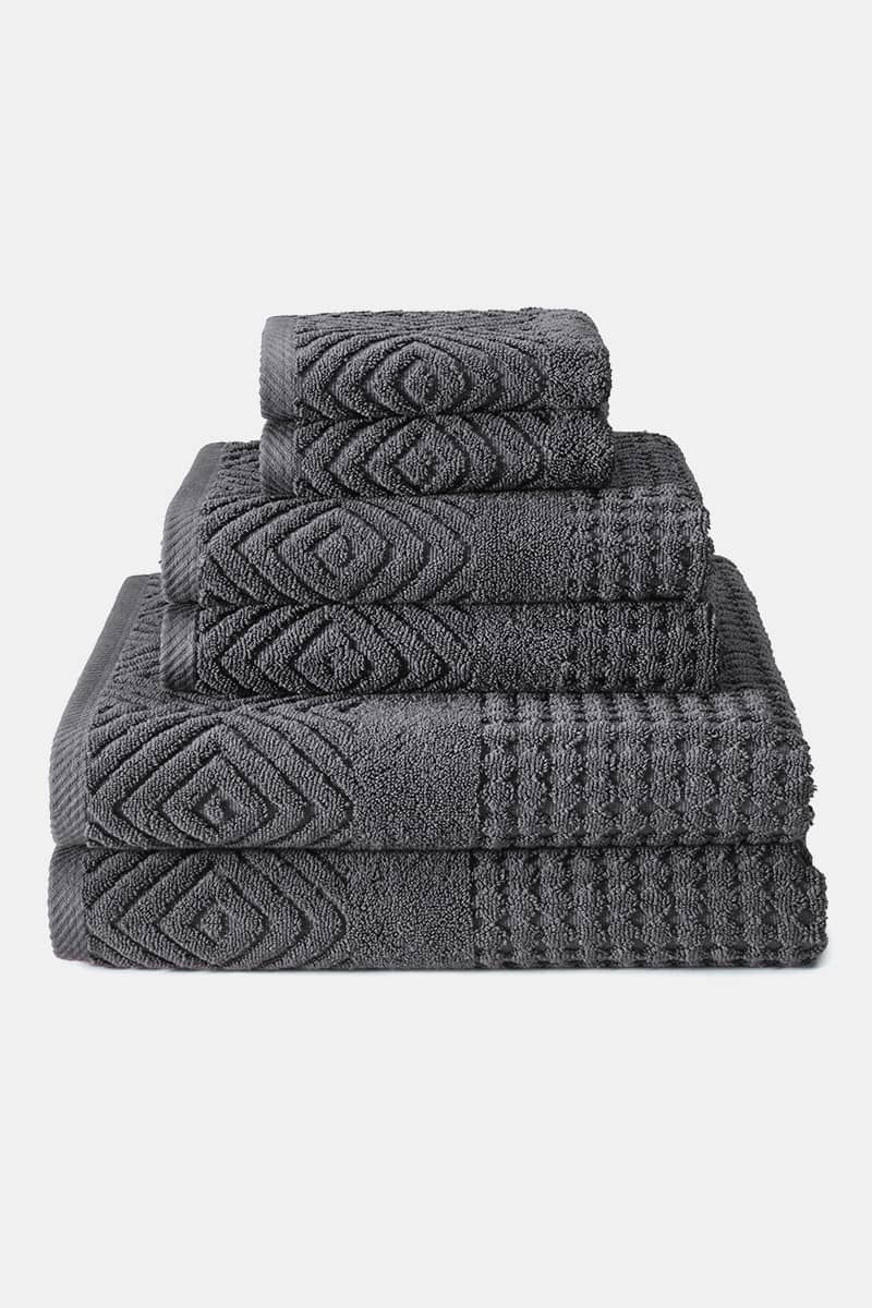 https://www.fishersfinery.com/cdn/shop/products/Texere-Cotton-Diamond-6-Pack-Bath-Towels-Charcoal-001_1200x.jpg?v=1674513197