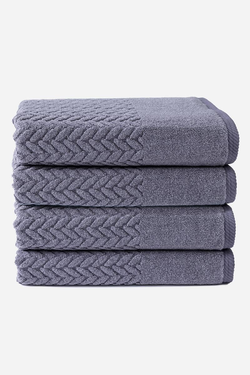 Super Soft Luxury Towel Sets - 6 Piece Towel Set Gray 100% Cotton