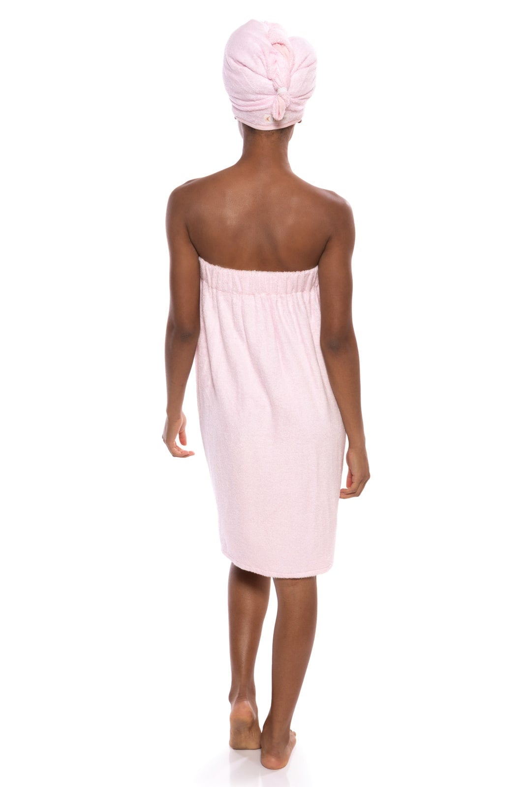 Women's Terry Cloth Spa Package - Body Wrap and Hair Towel | Fishers Finery