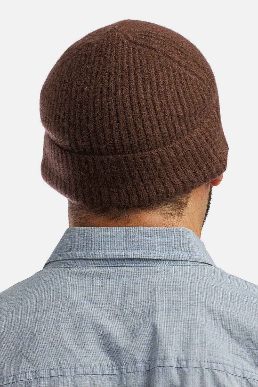 Men's 100% Pure Cashmere Ribbed Hat Mens>Accessories>Hat Fishers Finery 