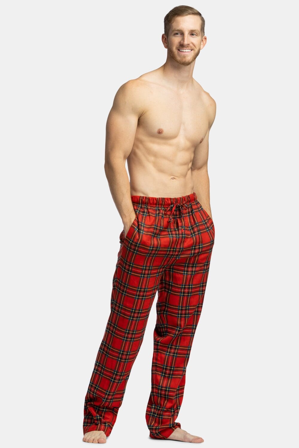 Alimens & Gentle Men's Heavyweight Flannel Plaid Pajama Pants 100% Cotton  Sleep | eBay