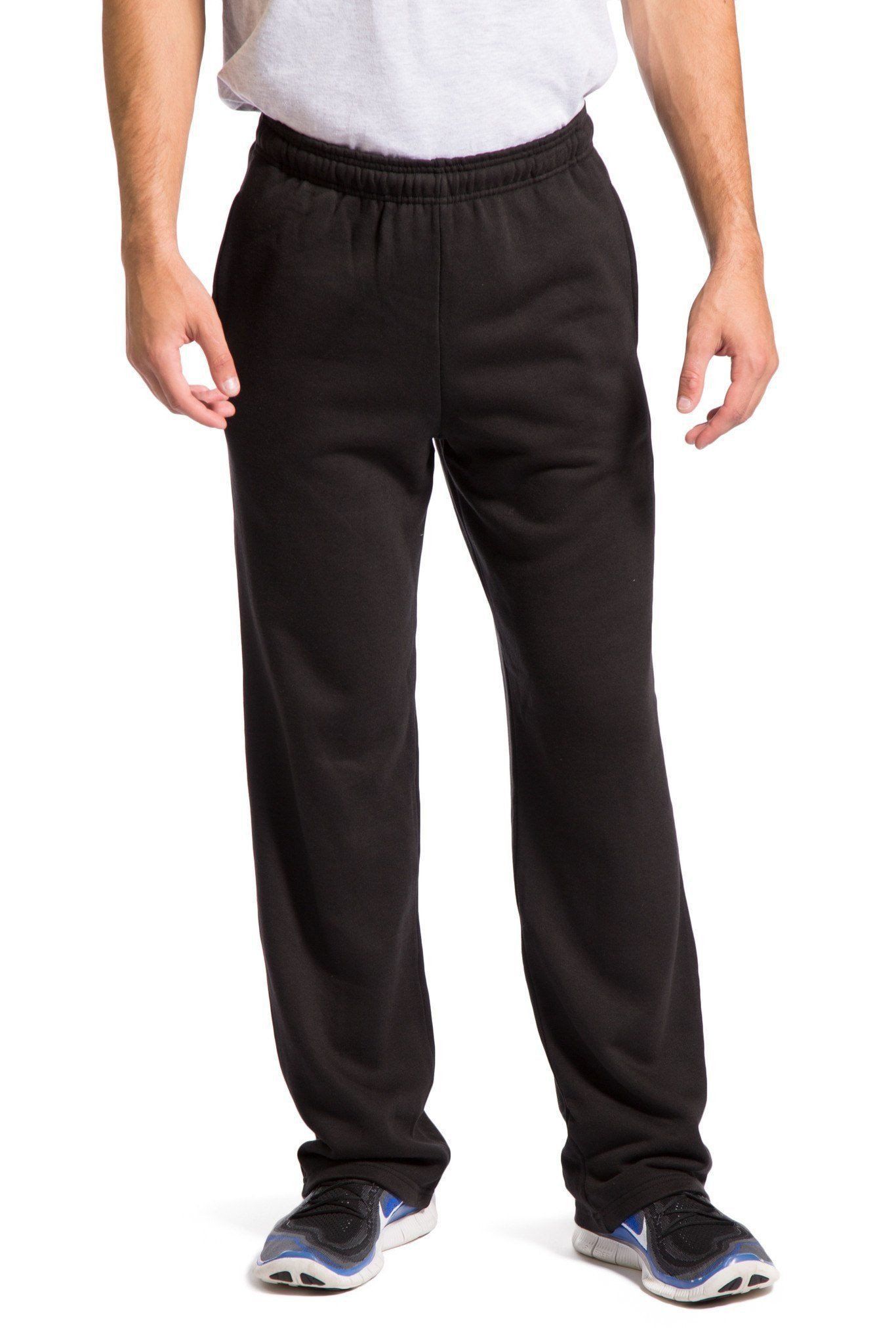 Men's EcoFleece™ Athletic Sweat Pant Mens>Sleep and Lounge>Pants Fishers Finery Black Large 