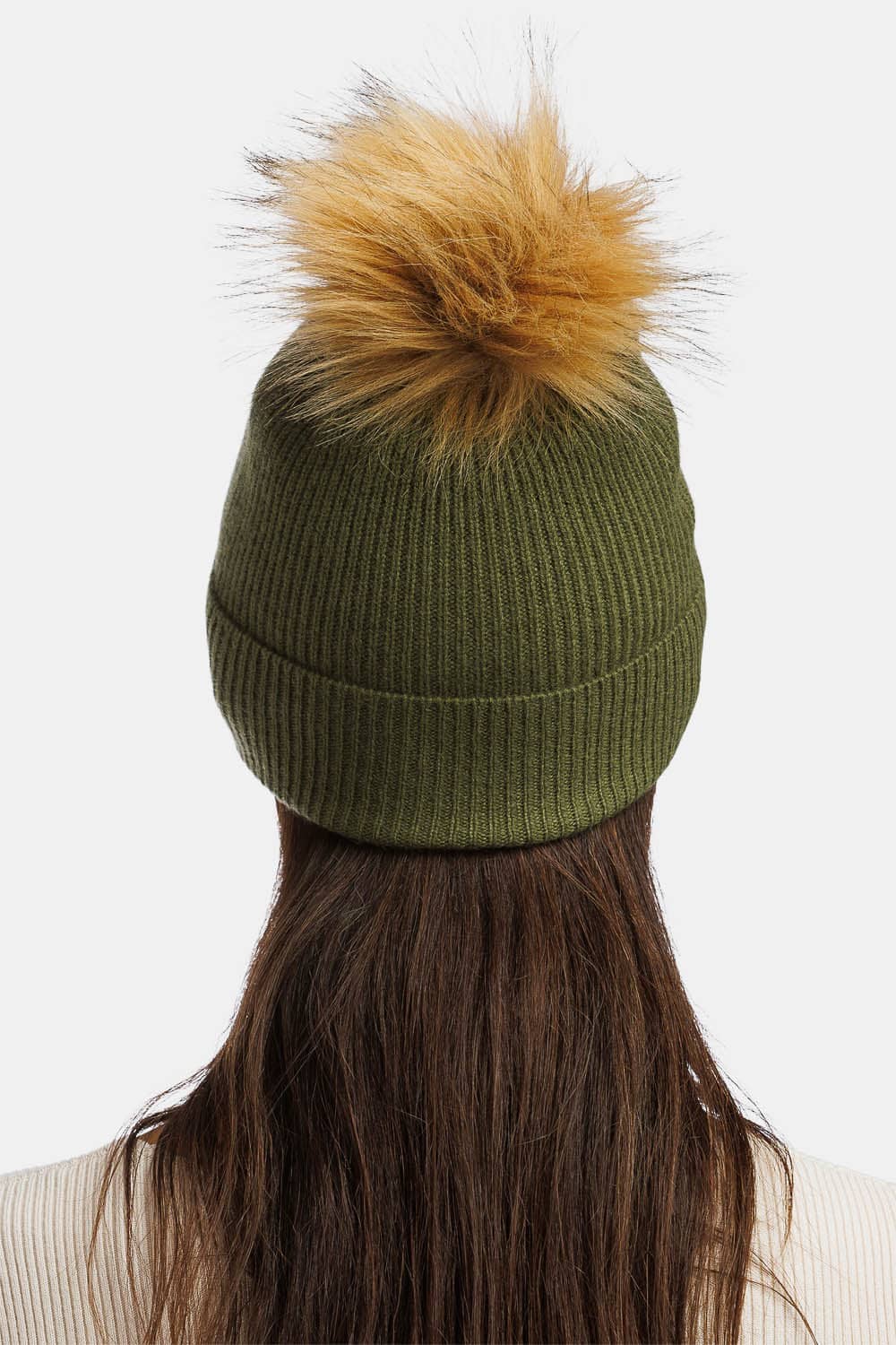 Women's 100% Pure Cashmere Pom Beanie Hat Womens>Accessories>Hat Fishers Finery 