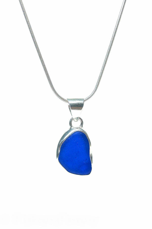 Single Bezel Pendant Necklace with Gift Box Womens>Accessories>Jewelry Fishers Finery Cobalt 