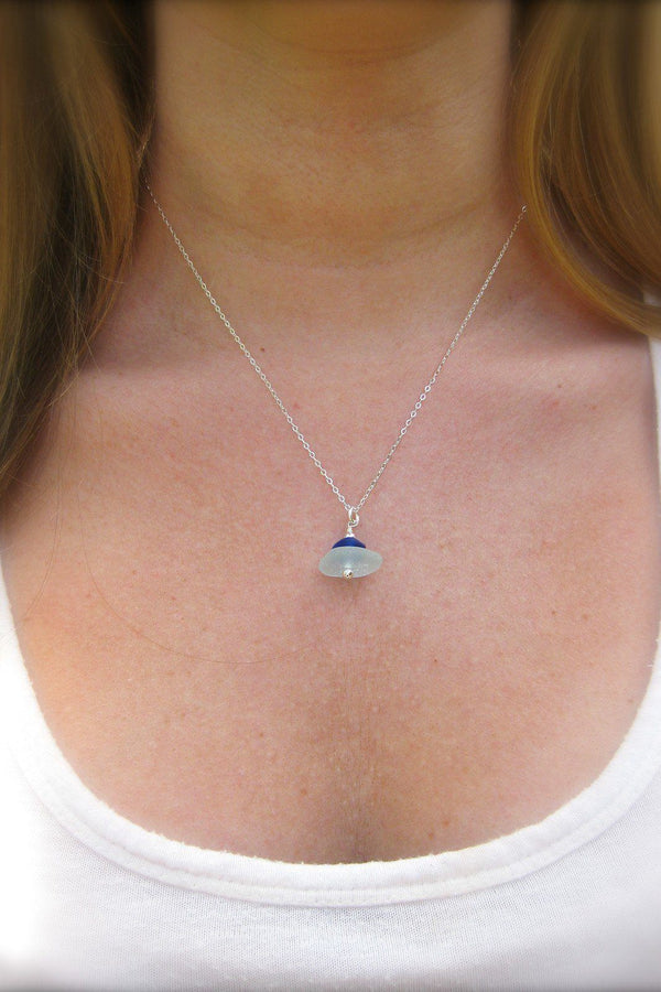 Stacked Sea Glass Necklace with Gift Box Womens>Accessories>Jewelry Fishers Finery 