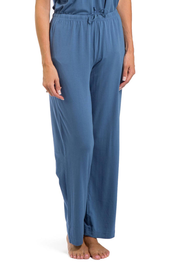 Women's EcoFabric™ Pajama Set with Gift Box- Short Sleeve Top and Full Length Pant Womens>Sleep and Lounge>Pajamas Fishers Finery 