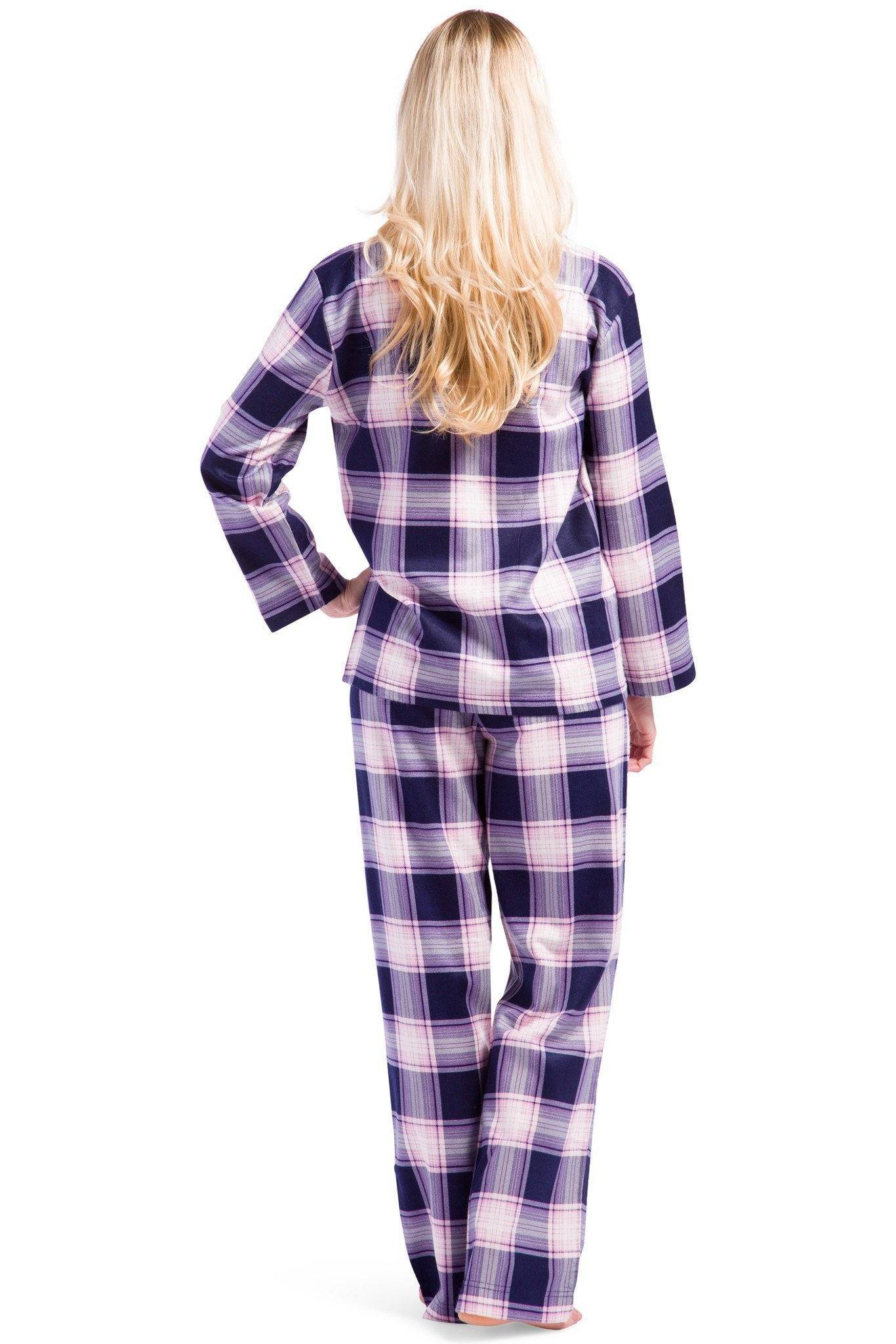 Women's EcoFlannel™ Full Length Plaid Pajama Set with Gift Box Womens>Sleep and Lounge>Pajamas Fishers Finery 